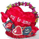 Cesta Luxo Eu te Amo com Chocolate